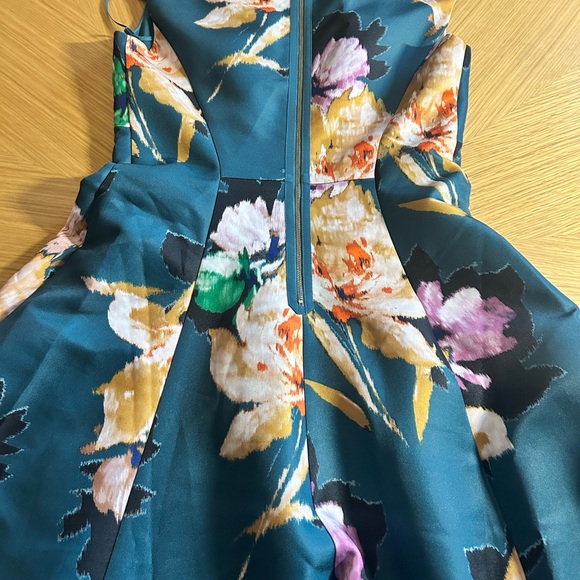 Anthropologie Dress Holiday midi a-line Wedding Guest 8 EUC - Picture 4 of 5